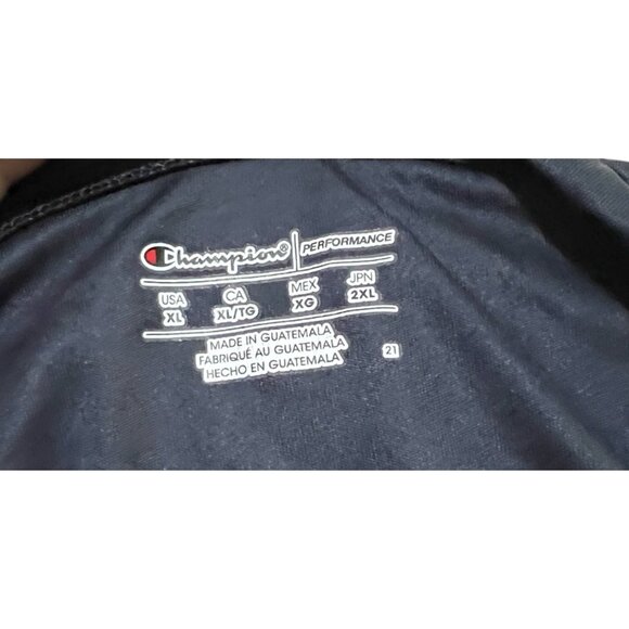 Champion Long Sleeve Moisture Wicking Base Performance Active Top Sz XL Mens Bla - Picture 5 of 8